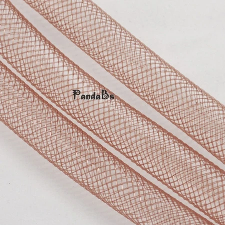 8 мм 30 ярдов сетка для изготовления ювелирных изделий Бисероплетение материал украшения трубки, пластиковая чистая нить шнур, белый - Цвет: DarkSalmon