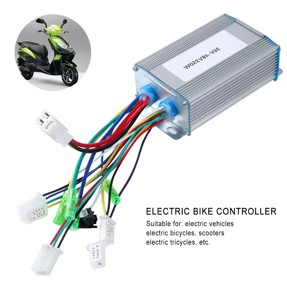 Контроллер для электрического велосипеда, 36 В, 48 В, 350W бесщеточный двигатель постоянного тока с преобразованием частоты двойной режим по созданию электрических транспортных средств Батарея контроллер