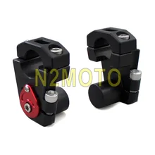 Алюминиевый черный мотоцикл 1-1/" руль стояк 28 мм бар крепление стояк 2 дюйма Высота Универсальный