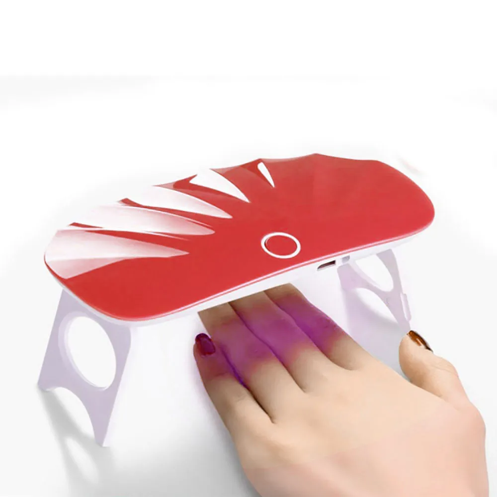 

100% Brand New Mini Nail Lamp USB 6W LED Drying Curing Machine Tool UV Nail Dryers Light Lamp Polish Gel Nail Art Drop Shipping