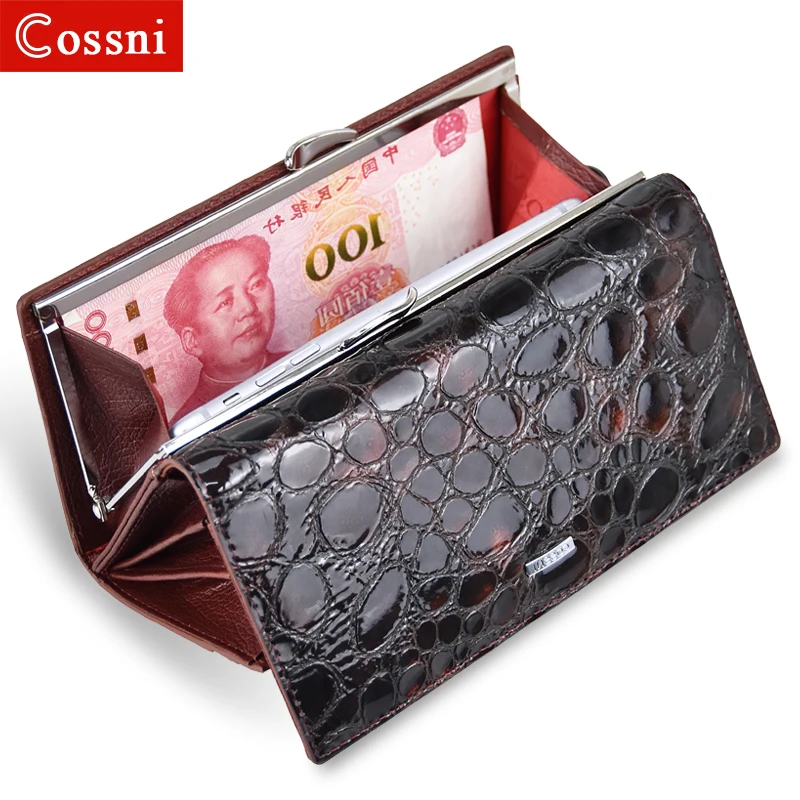 

COSSNI Brand Women Wallet GenuineLeather Lady Purses High Quality Ladies Clutch Bag Wallet Long Female Wallet Carteira Feminina