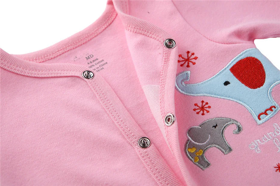 Los bebés 2 unids/set bebé recién nacido Ropa romper infantil Jumpsuit Jacquard mamelucos para bebe algodón manga larga ropa de dormir Los bebés 2 unids/set bebé recién nacido Ropa romper infantil Jumpsuit Jacquard mamelucos para bebe algodón manga larga ropa de dormir