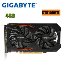 Б/у Видеокарта GIGABYTE GTX 1050 Ti 4 ГБ 128 бит GDDR5 видеокарты для nVIDIA VGA Geforce GTX 1050ti Hdmi Dvi игры GTX1050ti