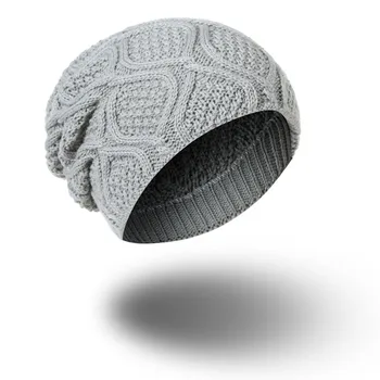 

Top brand Women Wool Hat Cap Winter Beanie Hat Wool Knitted Hats with Button Ladies Fashion Warm Women Cap drop ship