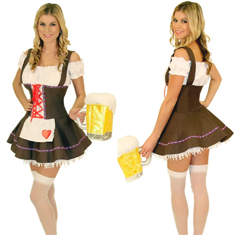 Oktoberfest Trajes De Fantasia De Fantasia Adulto Sexy Ladies Alemanha Festival De Cerveja Roupa