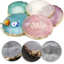 Смола дизайн ногтей Гель-лак для живописи микс палитра Мода Золотой Край Маникюрный Инструмент