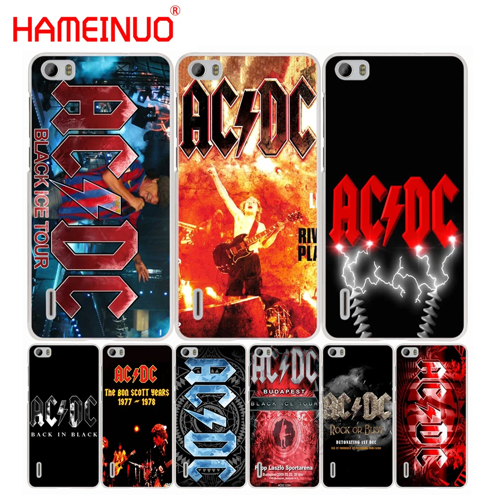 

HAMEINUO Ac Dc Black ice Heavy Metal Music Band Cover Case for huawei honor 3C 4A 4X 4C 5X 6 7 8 Y3 Y5 Y6 2 II Y560 Y7 2017