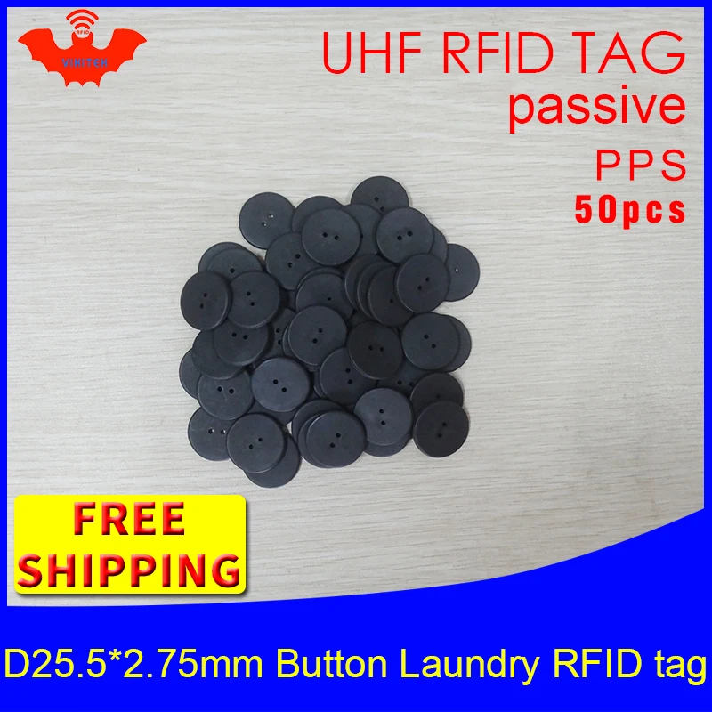 RFID кнопка для стирки бирка Водонепроницаемость UHF EPC Gen2 6C 915 МГц 868 Higgs3 50 шт.