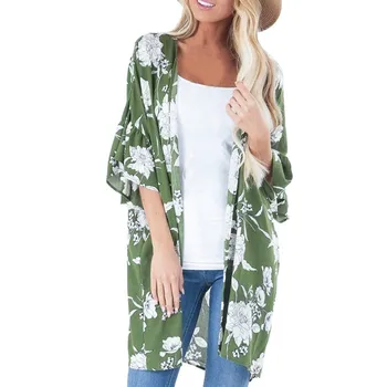 

Floral Large Size Tunic Shirt Fashion Womens Floral Ruffles Blouse Fashion Loose Long Tops Blouse blusas mujer de moda