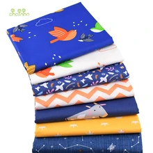 Chainho, 7 шт./партия, Голубь мира и счастливой фермы, печатная твиловая, хлопковая ткань, Лоскутная Ткань для DIY шитья стеганого материала для малышей и детей