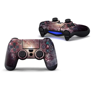 

2PCS/LOT 2 pieces for pink starry sky beautiful skin style sticker for PS4 controller full cover #TN-P4C-0230