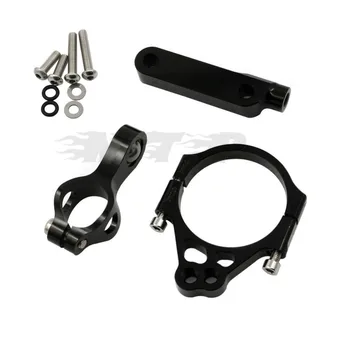 

Adjustable Steering Stabilize Damper bracket Mount kit For Kawasaki VERSVS 1000 2012 2013 2014 2015 2016 Aluminum One set Black