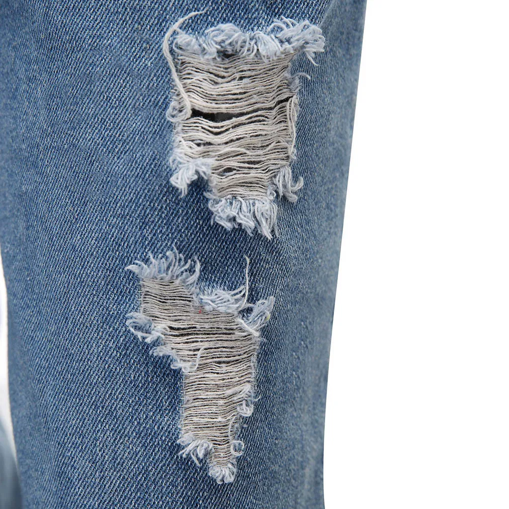 Ripped Jeans Men's Jumpsuits High Street Distressed Denim Bib Overalls For Man Knee Kength Jeans Wash Pocket Trousers Pants