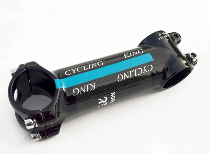 Дорожный велосипед горный велосипед алюминиевый сплав пакет углеродного волокна велосипед стволовых 31.8*70/80/90/100/110 /120 мм caule Bicicleta части - Цвет: Небесно-голубой