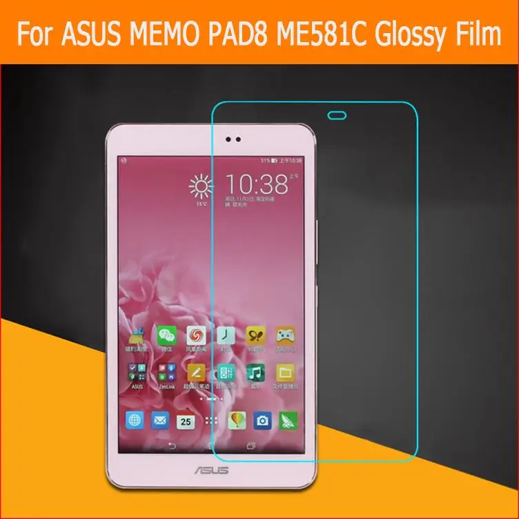 

Best premium HD Clear Glossy screen protector film For ASUS MEMO PAD8 ME581C 8.0" tablet front screen protective HD lcd film
