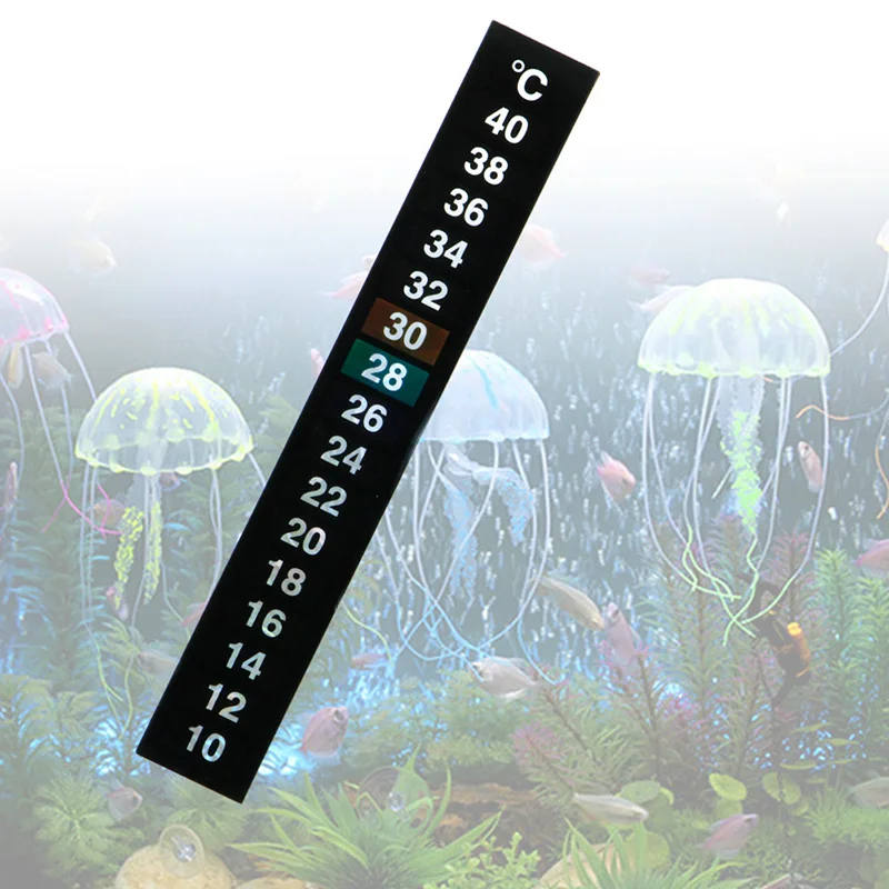 Наклейте на термометр датчик температуры нагреватель стикер аквариум стекло