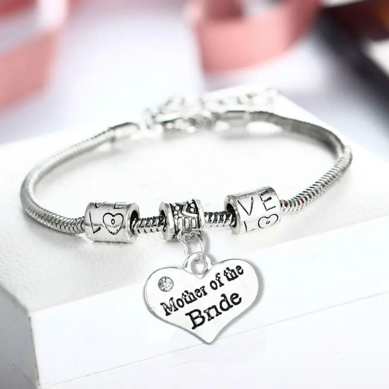Браслет с подвесками в виде сердца для семьи мамы папы сестры|family flag|family springjewelry