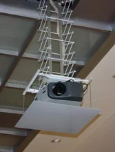 RS232/RS485 control 5 kg,1meter running distance electric lift scissors ceiling projector lift with remote control