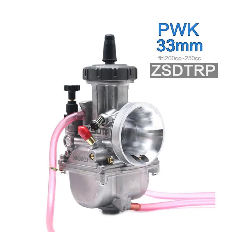 ZS гоночный мотоцикл универсальный PWK 33 34 35 36 38 40 42 мм PWK AIR ATTAQUANT Pour KEIHI CARBURATEUR POUR TRX250R CR250 - Цвет: 33mm ZSDTRP