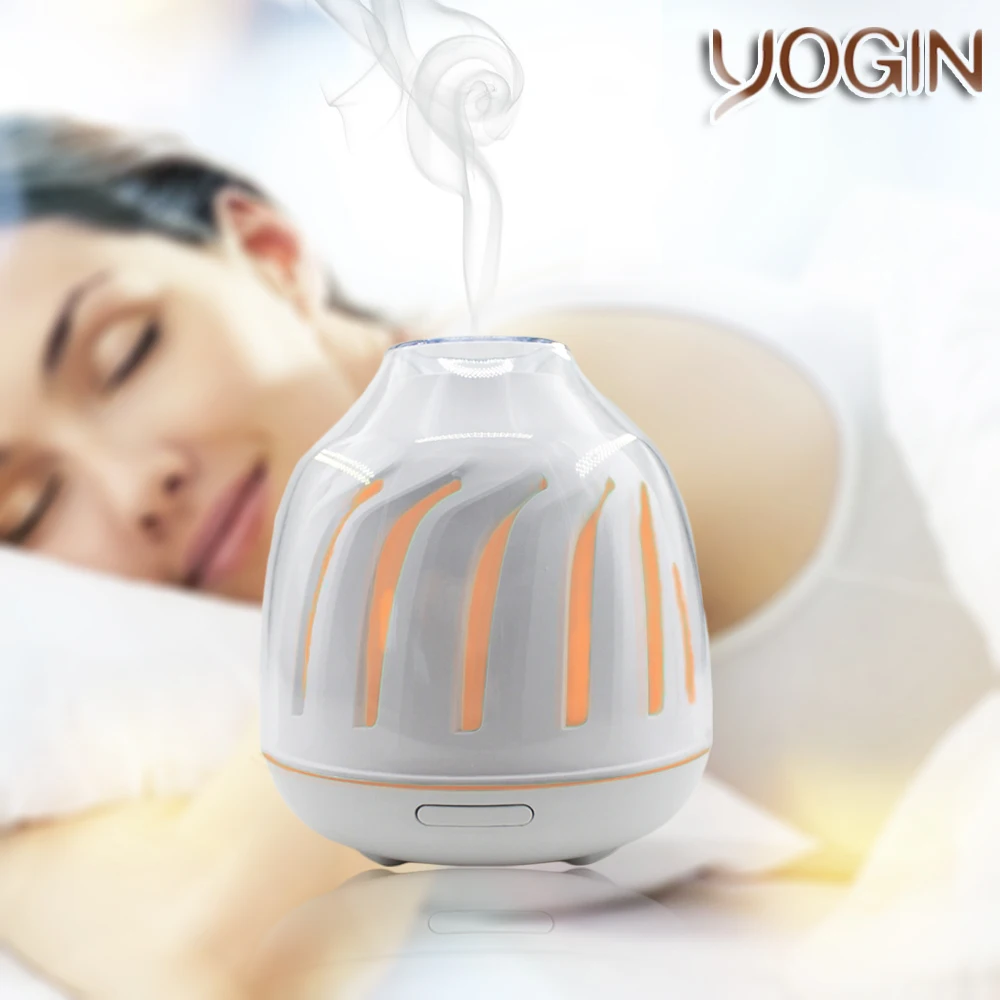 

Yogin 120ml Oil Diffuser Humidifier Ultrasonic Aroma Essential Oil Diffuser Aromatherapy Humidifier with Color Changing for Home