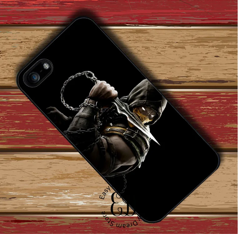 Mortal Kombat X Scorpion case for iphone 11 12 pro XR XS Max 6 7 8 plus Samsung S10 S20 s8 s9 note 9 10 | Мобильные телефоны и