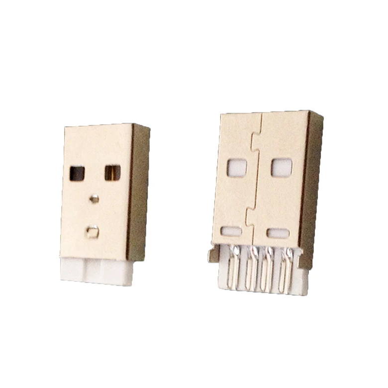Straight body Type 1000PCS USB-A male High Current USB Plug Connector USB PCB Connector Plug                   (1)