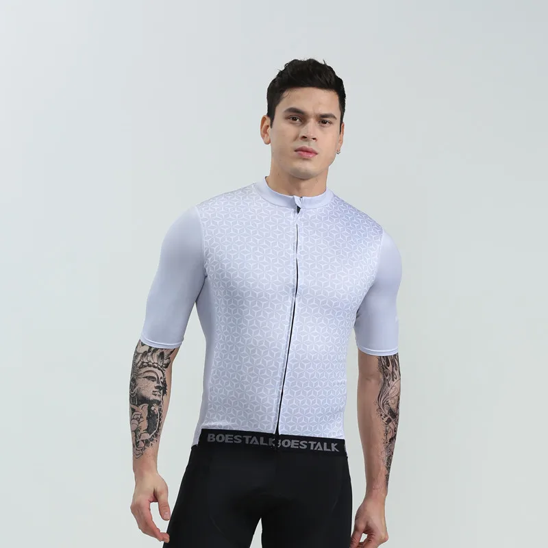 BOESTALK selling 2019 cycling jersey new men short sleeve high quality bike tights Summer shirt triathlon team maillot ciclismo