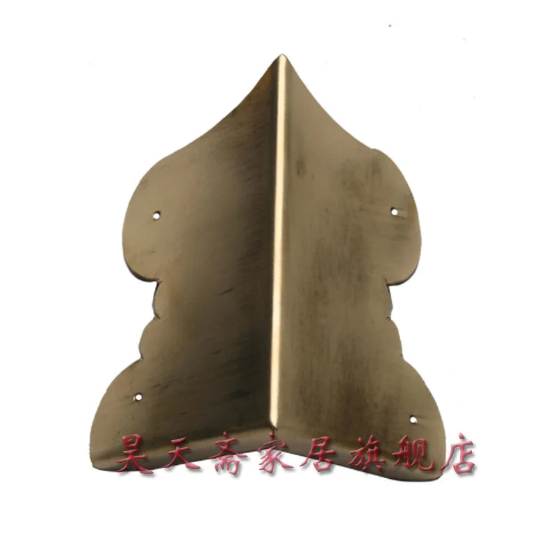 

[Haotian vegetarian] antique copper wrap angle / corner piece / antique furniture copper fittings HTG-045