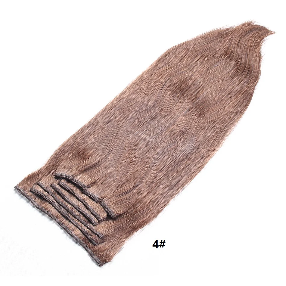Clip in hair extension Human hair bundles brazilian hair 4