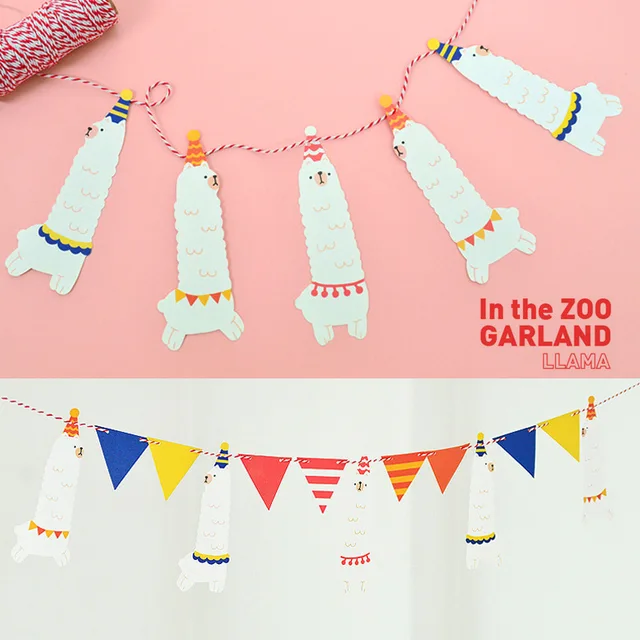 funny party banner alpaca