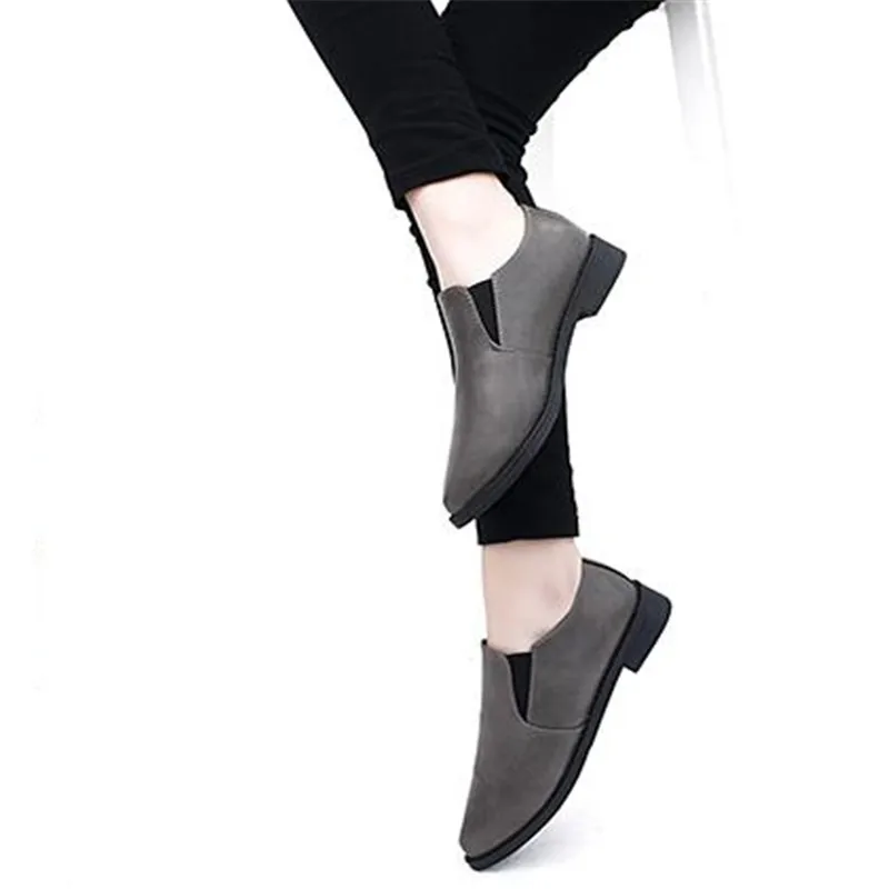 

2016 women's spring and autumn shoes small single shoes fashion preppy style black casual small leather pedal lounged women's