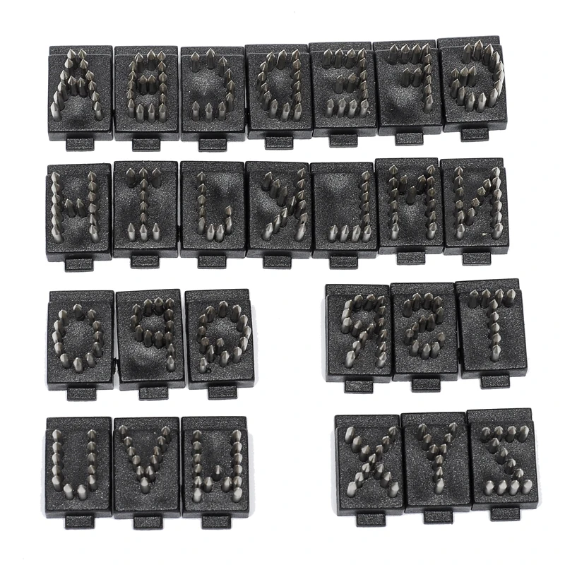 

Imported tattoo grips letters Ear pierced pliers barbed nail a-z letters printing (applicable to 4 digits ear mark forceps)