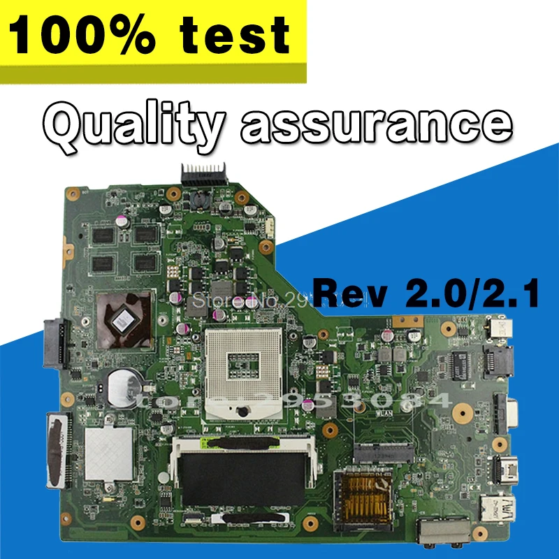  K54LY Motherboard Rev 2.1 HD6470 1G For ASUS X54HR X54HY X54LY A54H A54HR Laptop motherboard K54LY 