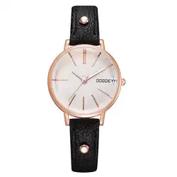 Модный кожаный браслет платье кварцевые часы женские наручные часы повседневные женские спортивные повседневные деловые часы Прямая