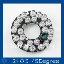Infrared 24 x 5 IR LED board 45Degree for CCTV cameras night vision DC12V power supply .CY24F5-45A