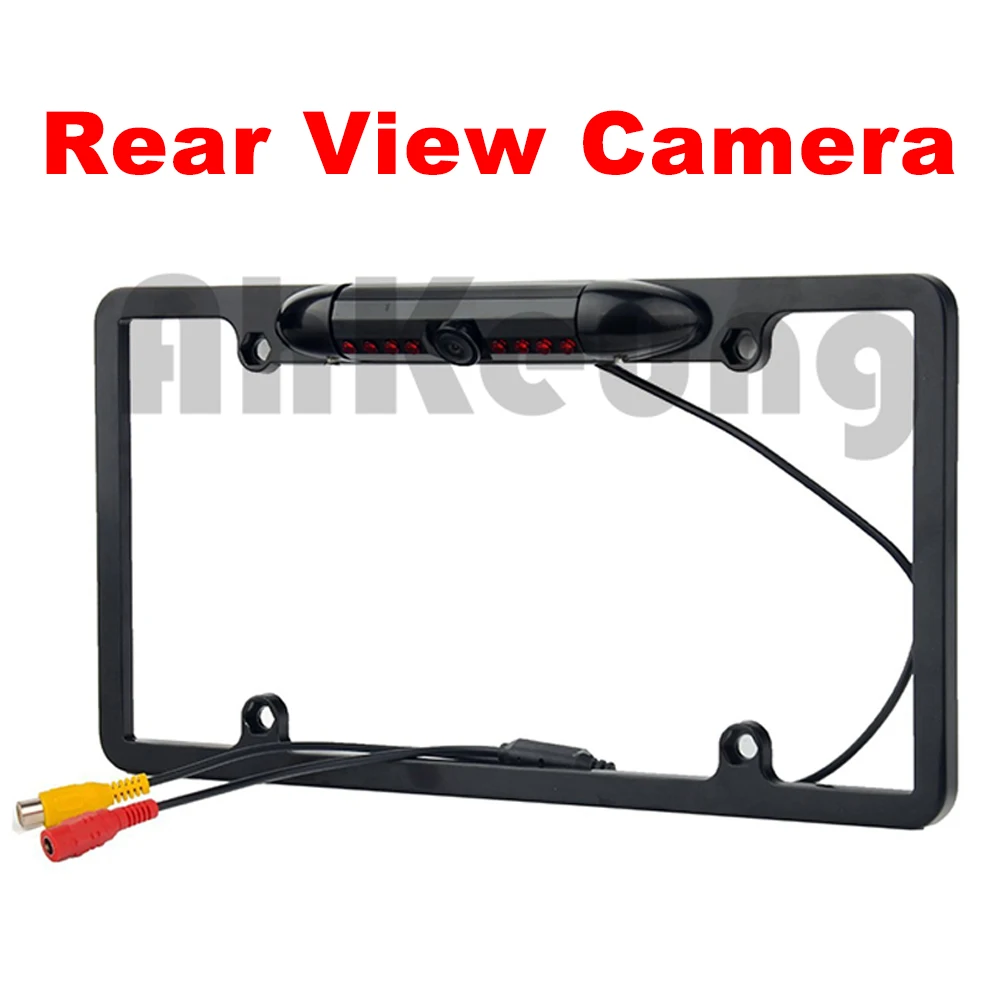 Rear View Camera Infrared Night Vision US License Plate