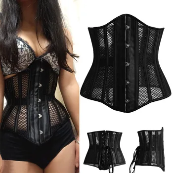

26 Steel Bones Body Shapers Girdles Mercerized Fabric Waist Trainer Corset Cleavage Tops Body Shaper Slimming Body Waist J9
