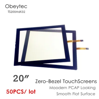 

50PCS! obeycrop 20" Resistive touch panel, Zero bezel, Four-wire touch sensor, Embeded, TS200A4K02, customized accepted