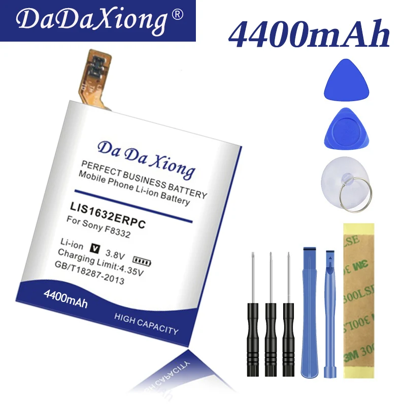 Da Da Xiong high capacity 4400mAh LIS1632ERPC Battery for Sony Xperia XZ Dual Sim F8332 XZs F8331 Cell Phone Battery Da Da Xiong high capacity 4400mAh LIS1632ERPC Battery for Sony Xperia XZ Dual Sim F8332 XZs F8331 Cell Phone Battery