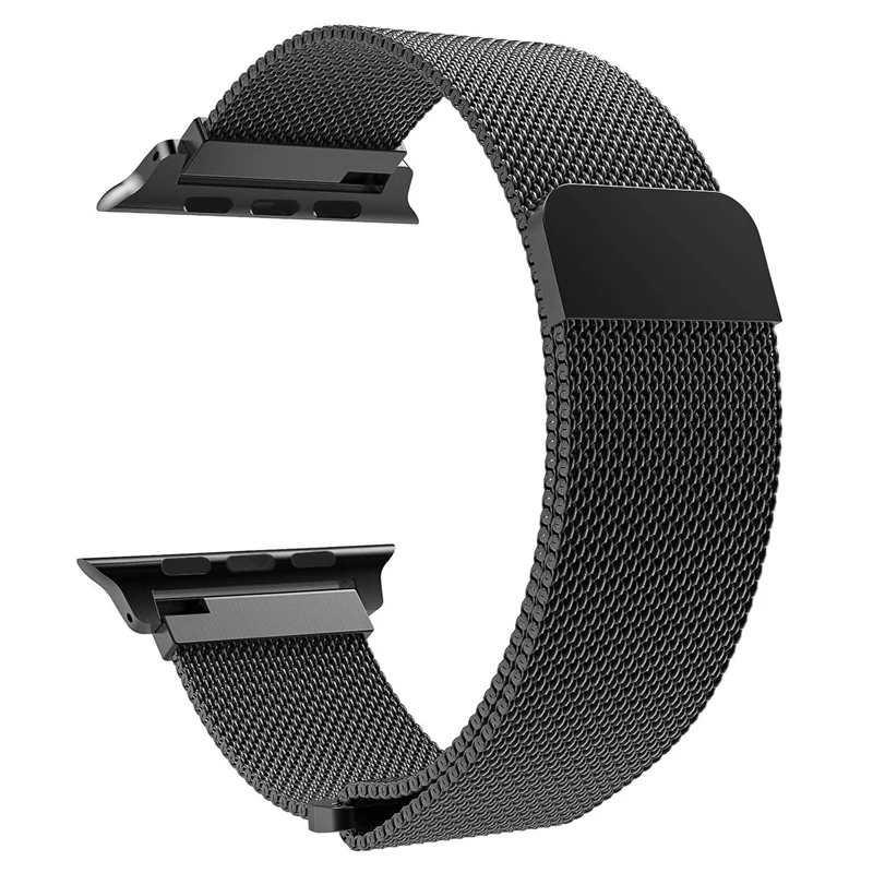 Миланский Браслет Нержавеющая сталь ремешок для наручных часов Apple Watch серии 1/2/3