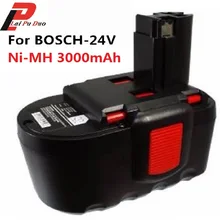 24 V 3000 mAh Ni-MH аккумуляторная Замена электроинструмента батареи для Bosch BAT030