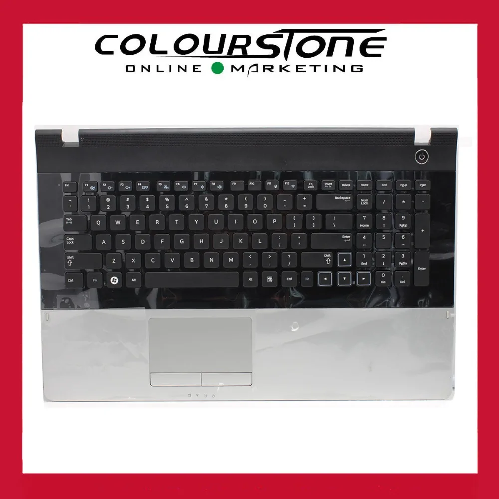 

New for Samsung NP300E7A NP305E7A 300E7A 305E7A US Keyboard with Frame Palmrest Touchpad upper case bezel