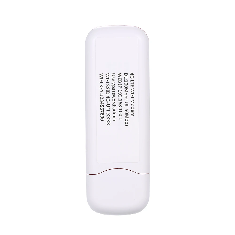 4G Portable Mini Wifi Router Usb Modem 100Mbps LTE FDD With SIM Card Slot 4G Portable Mini Wifi Router