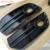 GOLFLIATH Una Coppia Paraurti anteriore Griglie Per Il 2009 2010 2011 Audi Q5 ABS Plastica nero opaco Copertura Della Lampada Della Nebbia Grille