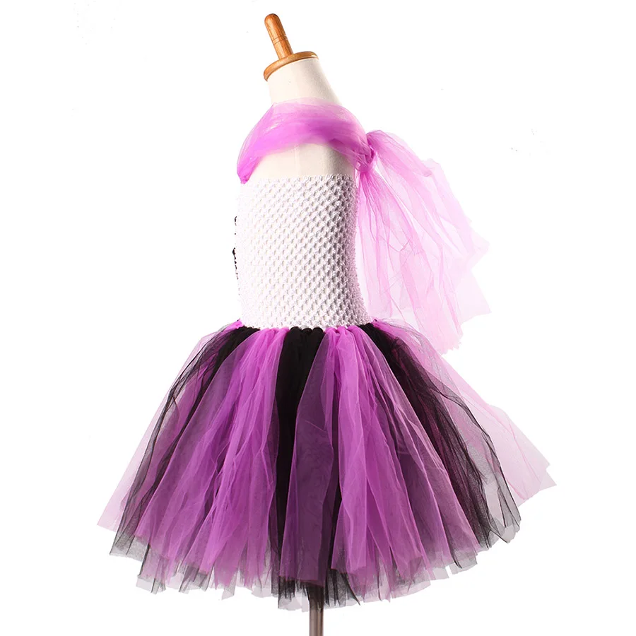 Kids Spider Pattern Tutu Dress Children Cosplay Halloween Christmas Costume Baby Girls (14)