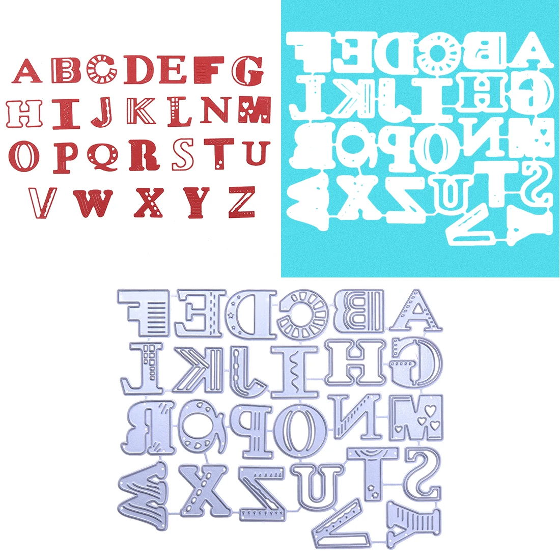 26 Alphabet Letter Metal Steel Cutting Dies Stencil For DIY ...