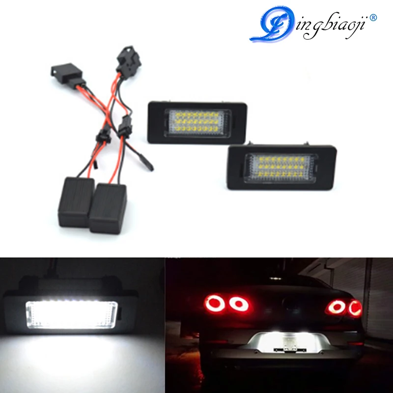 

2 pz Free error 18smd number Led light plate of the lamp oem parts for Audi A4 B8 A5 Q5 S5 TT S4 Quattro
