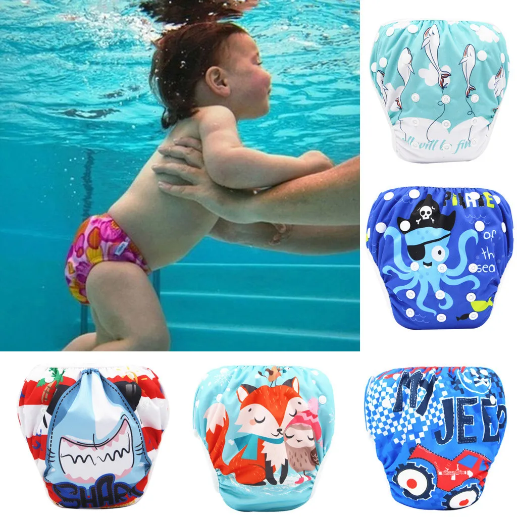 2019 New Baby Swim Diaper Waterproof Adjustable Cloth Diapers Pool Pant Swimming Diaper Cover