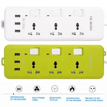 2500 Вт 3 usb порта зарядное устройство розетка ветка консоль розетка домашнее зарядное устройство для путешествий удлинитель для зарядки с 3 USB разъемом Универсальный