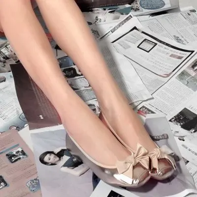 champagne colored flat sandals
